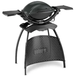 Weber Elektrogrill Q 1400 Stand Dark Grey Mit Seitentischen