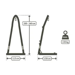 La Siesta Hängestuhlständer MEDITERRANEO Stahl-Gestell Für Hängestühle Anthrazit MEA12-9 -TerrassenLux Verkäufe 000463130000 3 1280x1280