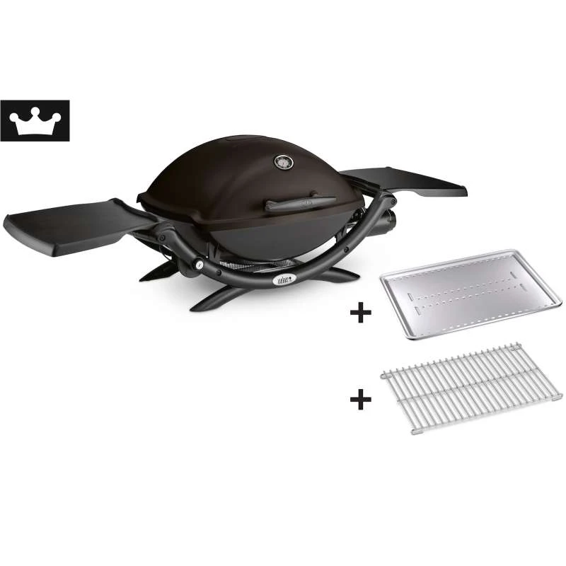 Weber Gasgrill Q 2200 Black Inkl. Hitzeschild Und Bratenrost 1 Weber Gasgrill Q 2200 Black Inkl. Hitzeschild Und Bratenrost