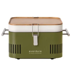Everdure Holzkohlegrill Cube Farbe Khaki Tragbar Ca. 38 X 32 X 22 Cm HBCUBEKEU