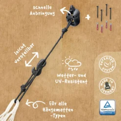 La Siesta CasaMount Mehrzweck-Befestigung Für Hängematten Schwarz CMF30-9 Für Wand Und Decke 11 La Siesta CasaMount Mehrzweck-Befestigung Für Hängematten Schwarz CMF30-9 Für Wand Und Decke -TerrassenLux Verkäufe 000517310000 4 1280x1280