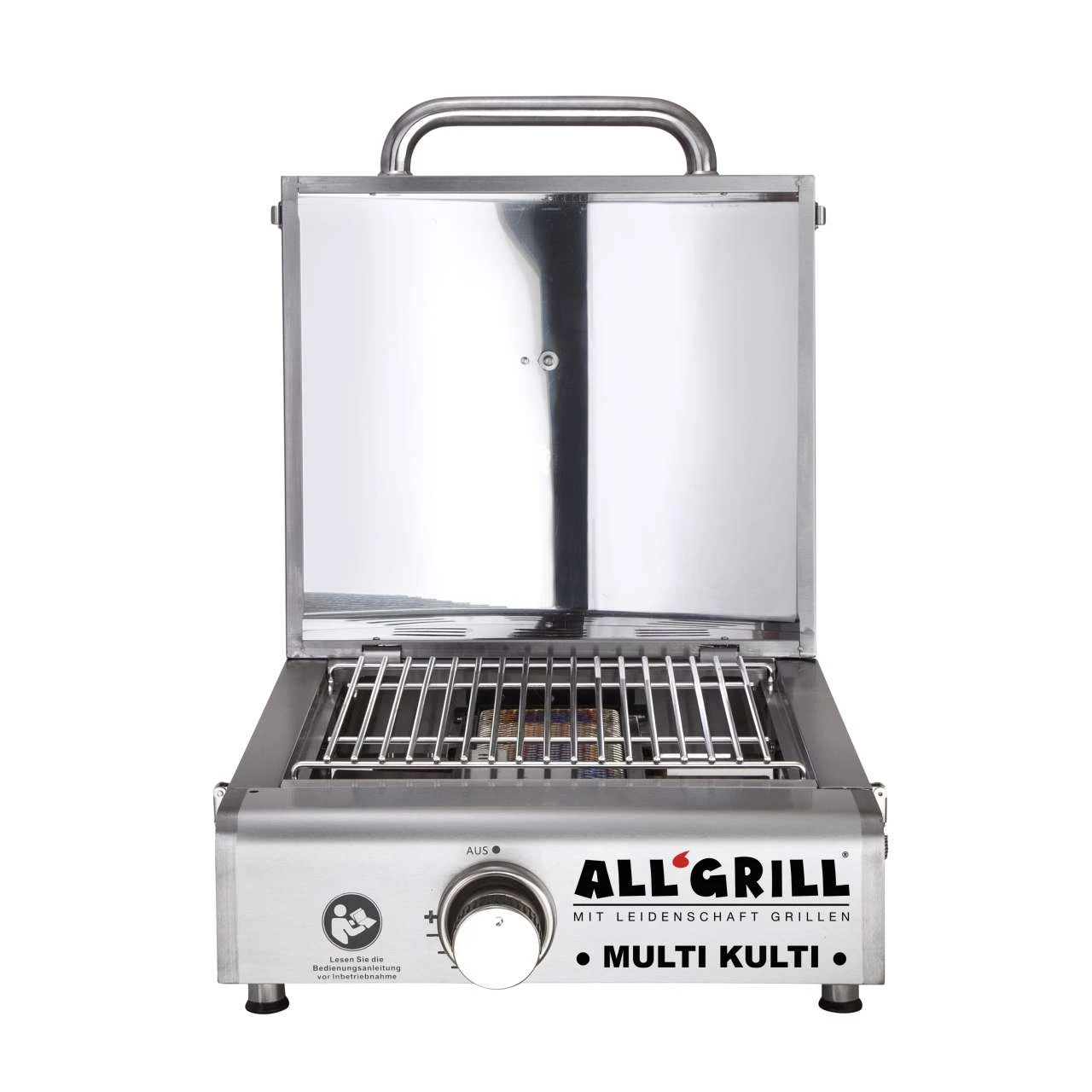 Allgrill MULTI-KULTI Gasgrill Mit Zündsicherung - Portabler, Multifunktionaler Gasgrill 2 Allgrill MULTI-KULTI Gasgrill Mit Zündsicherung - Portabler, Multifunktionaler Gasgrill – Bild 2