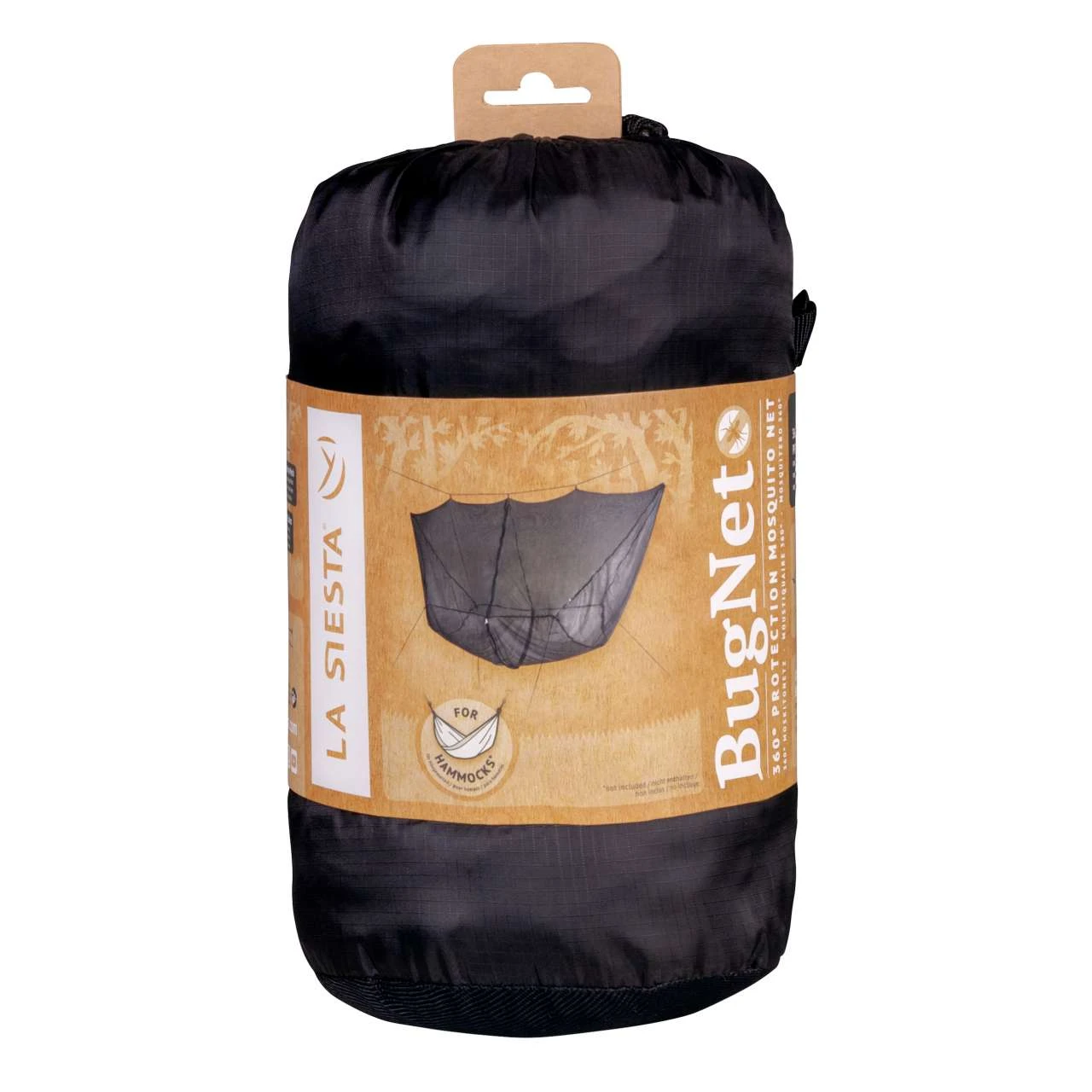 La Siesta BugNet 360° Moskitonetz Für Hängematten Schwarz 300x100 Cm Mit Reißverschluss 6 La Siesta BugNet 360° Moskitonetz Für Hängematten Schwarz 300x100 Cm Mit Reißverschluss – Bild 6