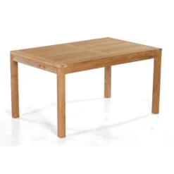 SunnySmart Teakholz-Gartentisch Wellington Natur Tisch 140x90 Cm