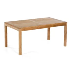 SunnySmart Teakholz-Gartentisch Wellington Natur Tisch 160x90 Cm