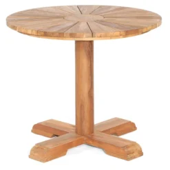 Sonnenpartner Gartentisch Solis Rund Ø 90 Cm Teakholz Old Teak Tisch Esstisch