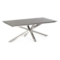 Sonnenpartner Gartentisch Base-Spectra Diagonal 200x100 Cm Edelstahl