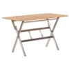 Sonnenpartner Klapptisch Base 120x70 Cm Edelstahl Tischsystem Mit Wählbarer Tischplatte HPL Teak