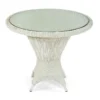 Sonnenpartner Gartentisch Bonaire Polyrattan White-washed Ø 90 Cm Garten-Tisch