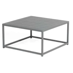 Sonnenpartner Lounge-Tisch Basic Aluminium 70x70 Cm Anthrazit Loungetisch Beistelltisch