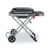 Weber Traveler Portabler Gasgrill Black Mit Rollwagen In Silber 9010079