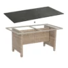 Sonnenpartner Gartentisch Base 160x90 Cm Polyrattan Rustic-stream Tischsystem