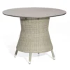 Sonnenpartner Gartentisch Base Rund Ø 100 Cm Polyrattan Stone-grey Tischsystem