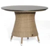 Sonnenpartner Gartentisch Base Rund Ø 100 Cm Polyrattan Rustic-stream Tischsystem