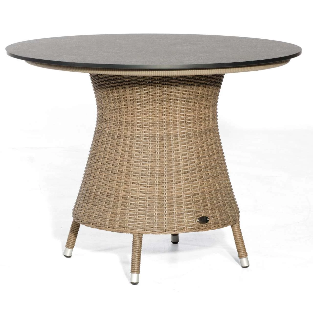 Sonnenpartner Gartentisch Base Rund Ø 100 Cm Polyrattan Rustic-stream Tischsystem 1 Sonnenpartner Gartentisch Base Rund Ø 100 Cm Polyrattan Rustic-stream Tischsystem