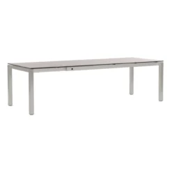 Sonnenpartner Ausziehtisch Base 200/260x100 Cm Aluminium Silber Mit Wählbarer Tischplatte HPL Garten