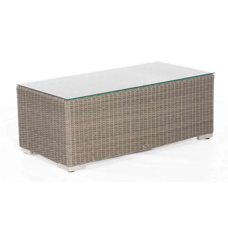 Sonnenpartner Lounge-Tisch Residence 120x60 Cm Aluminium Mit Polyrattan Stone-grey Mit Glas Loungeti 1 Sonnenpartner Lounge-Tisch Residence 120x60 Cm Aluminium Mit Polyrattan Stone-grey Mit Glas Loungeti