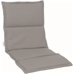 Stern Auflage Für Stapelsessel Outdoorstoff Graubraun Uni 93x46 Cm Universalauflage Sitzkissen