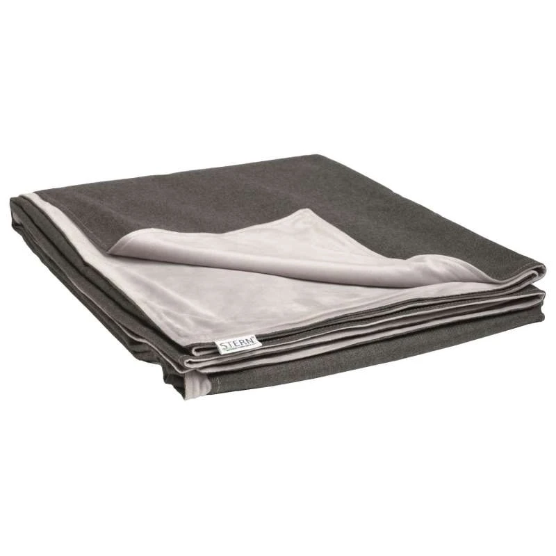 Stern Decke 158x200 Cm Outdoorstoff Schiefergrau/Fleece Hellgrau Kuscheldecke 1 Stern Decke 158x200 Cm Outdoorstoff Schiefergrau/Fleece Hellgrau Kuscheldecke