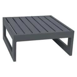 Stern Beistelltisch/Hocker New Holly Aluminium Anthrazit 72x72x33 Cm Loungetisch Tisch