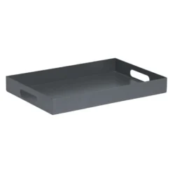 Stern Tablett Aluminium Graphit 40x60 Cm Serviertablett Mit Rand