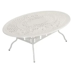 Inko Gartentisch Alu-Guss Weiß Tisch Terrassentisch Form/Größe Nach Wahl