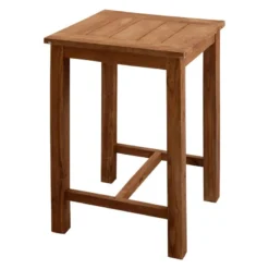 Inko Teakholz-Bartisch Abacus Recyceltes Teak 80x80x108 Cm Stehtisch