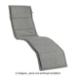 Kettler SMELL Auflage Für Bäderliege Tampa Liegenauflage Dralon 205x55x3 Cm Anthrazit/grau