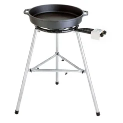 Paella World Gusspfannen-Set 1 Mit Brenner Und Paella-Pfanne Aus Gusseisen Ø 35/40 Cm