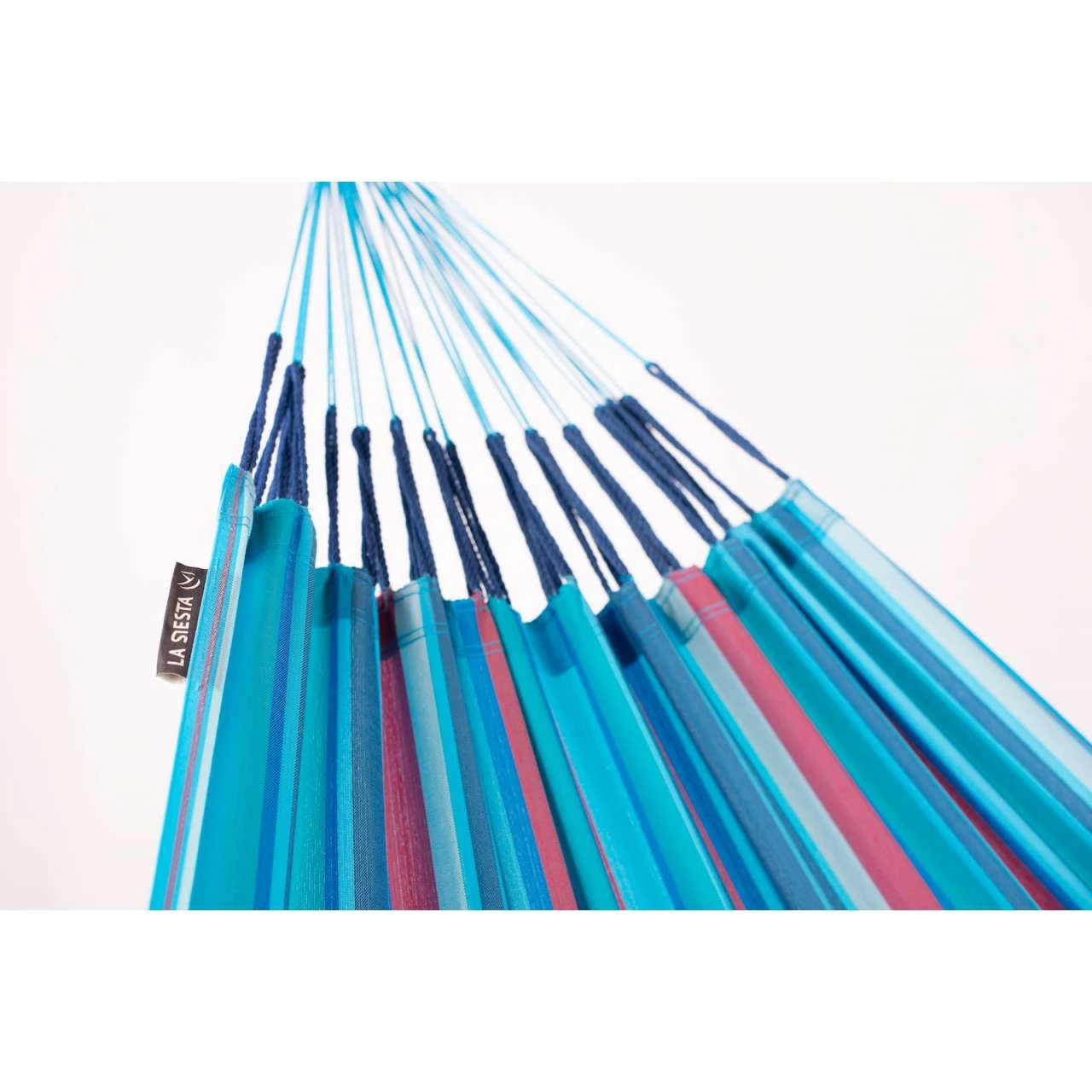 La Siesta Hängematte BRISA Wave Blau Klassische Doppel-Hängematte Outdoor 2 La Siesta Hängematte BRISA Wave Blau Klassische Doppel-Hängematte Outdoor – Bild 2