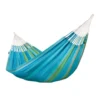 La Siesta Kingsize-Hängematte FLORA Curacao Blau Doppelhängematte Aus Bio-Baumwolle