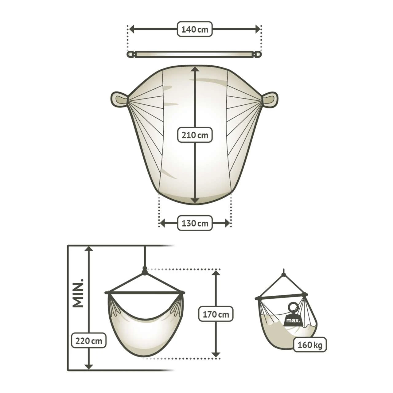 La Siesta Hängesessel Kingsize HABANA Agave Grün Aus Bio-Baumwolle Hängestuhl 7 La Siesta Hängesessel Kingsize HABANA Agave Grün Aus Bio-Baumwolle Hängestuhl – Bild 7