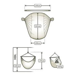 La Siesta Hängesessel Kingsize DOMINGO Marine Blau Lounger Outdoor Hängestuhl -TerrassenLux Verkäufe 000579990000 7 1280x1280