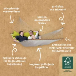 La Siesta Hängematte ALABAMA Avocado Grün Gefütterte Stabhängematte Kingsize -TerrassenLux Verkäufe 000580080000 6 1280x1280