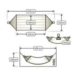 La Siesta Hängematte ALABAMA Avocado Grün Gefütterte Stabhängematte Kingsize -TerrassenLux Verkäufe 000580080000 7 1280x1280