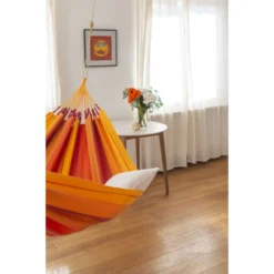 La Siesta Single-Hängematte MODESTA Volcano Orange Klassische Einzel-Hängematte Aus Bio-Baumwolle -TerrassenLux Verkäufe 000580170000 4 1280x1280