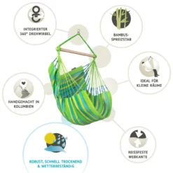 La Siesta Hängesessel DOMINGO Basic Lime Grün Lounger Hängestuhl Hängematte -TerrassenLux Verkäufe 000580310000 5 1280x1280
