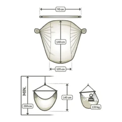 La Siesta Hängesessel DOMINGO Basic Lime Grün Lounger Hängestuhl Hängematte -TerrassenLux Verkäufe 000580310000 6 1280x1280