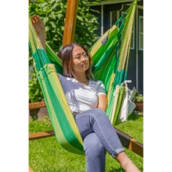 La Siesta Hängesessel HABANA Basic Jungle Grün Lounger Aus Bio-Baumwolle Hängematte Hängestuhl -TerrassenLux Verkäufe 000580360000 4 1280x1280