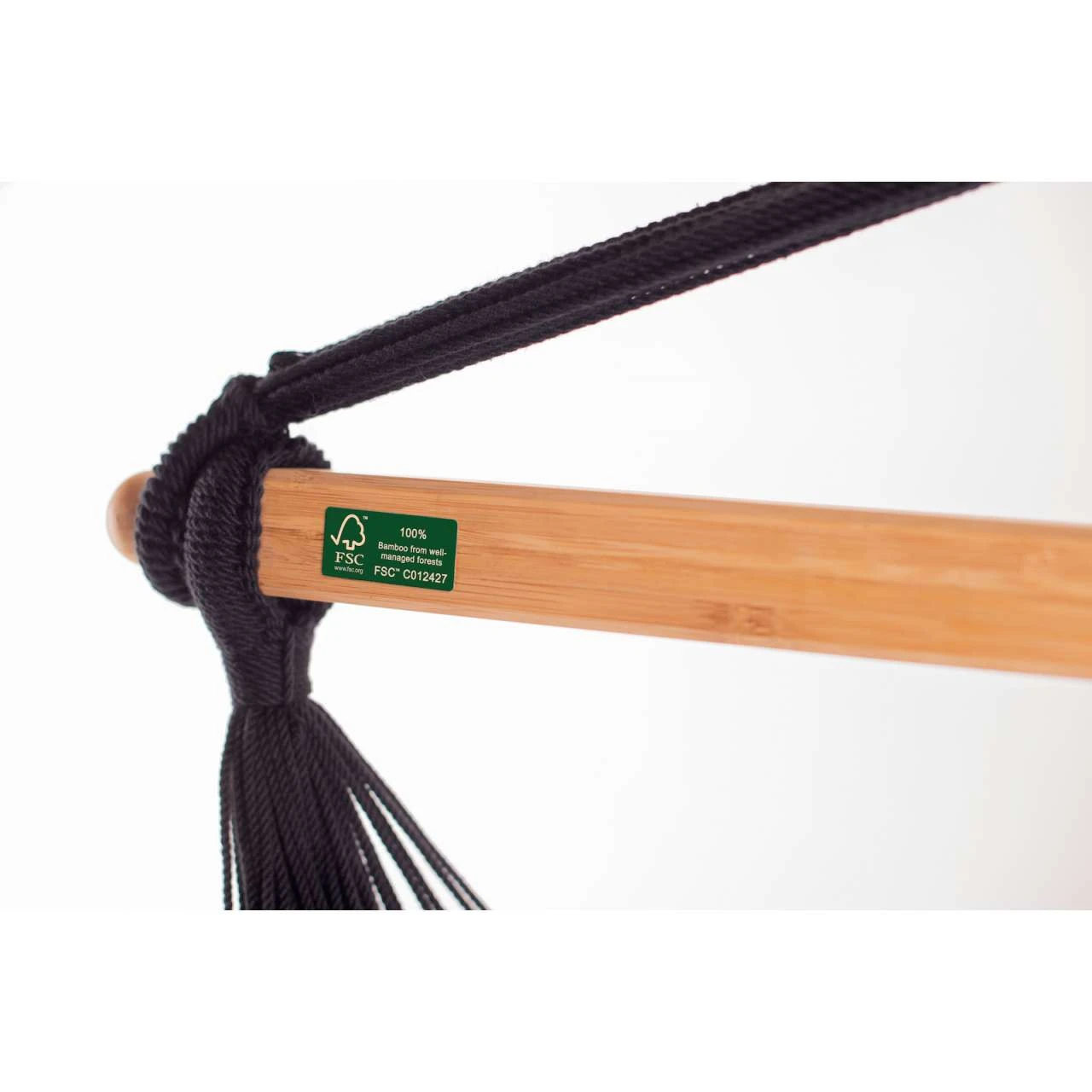 La Siesta Hängesessel HABANA Comfort Onyx Schwarz Lounger Aus Bio-Baumwolle Hängematte Hängestuhl 2 La Siesta Hängesessel HABANA Comfort Onyx Schwarz Lounger Aus Bio-Baumwolle Hängematte Hängestuhl – Bild 2