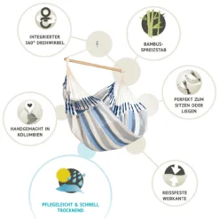 La Siesta Hängesessel DOMINGO Comfort Sea Salt Blau Lounger Hängestuhl Hängematte 14 La Siesta Hängesessel DOMINGO Comfort Sea Salt Blau Lounger Hängestuhl Hängematte -TerrassenLux Verkäufe 000580470000 6 1280x1280