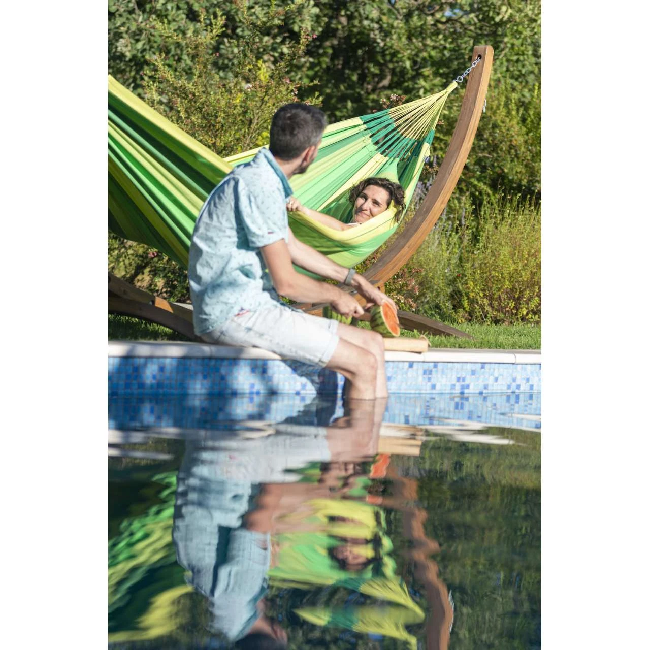 La Siesta Hängematte MODESTA Jungle Grün Aus Bio-Baumwolle Doppelhängematte 5 La Siesta Hängematte MODESTA Jungle Grün Aus Bio-Baumwolle Doppelhängematte – Bild 5