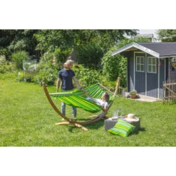 La Siesta Single-Hängematte ALISIO Lime Grün Einzel-Stabhängematte Outdoor -TerrassenLux Verkäufe 000580690000 5 1280x1280