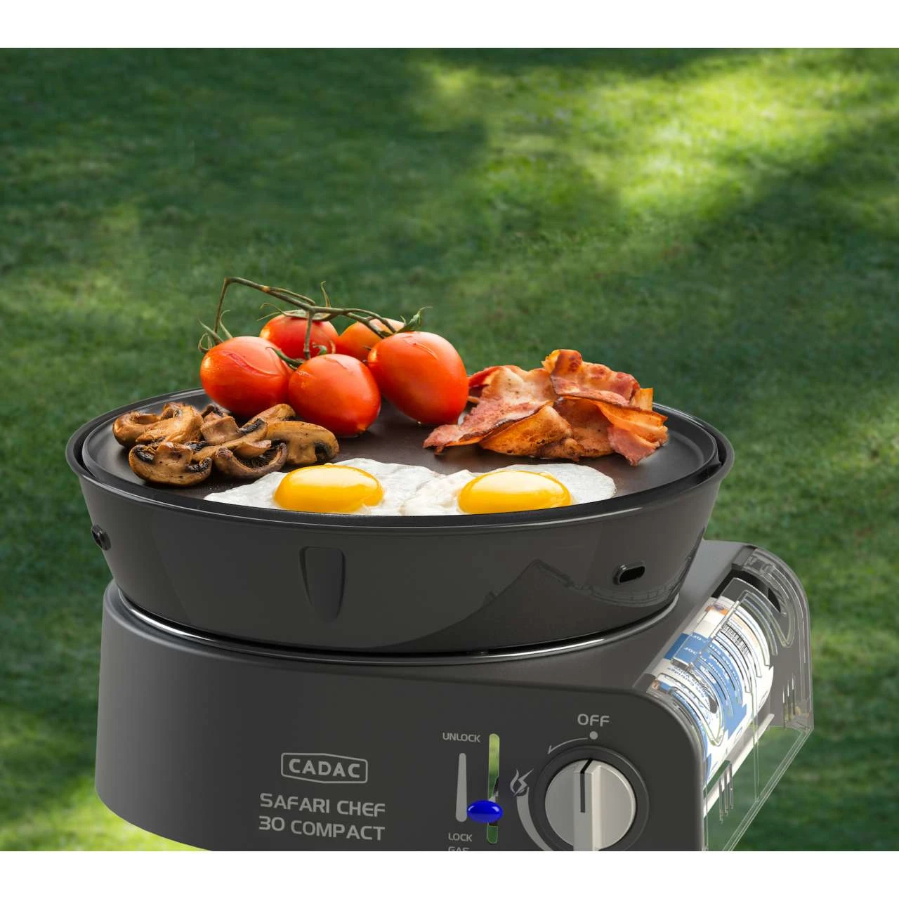 Cadac Safari Chef 30 Compact Gasgrill Leichtgewichtiger Campinggrill ø 30 Cm 6525L1-10-UN 5 Cadac Safari Chef 30 Compact Gasgrill Leichtgewichtiger Campinggrill ø 30 Cm 6525L1-10-UN – Bild 5