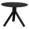 Stern Beistelltisch Freddie Ø 60 Cm Aluminium Matt Schwarz/Silverstar 2.0 Dark Marble Gartentisch