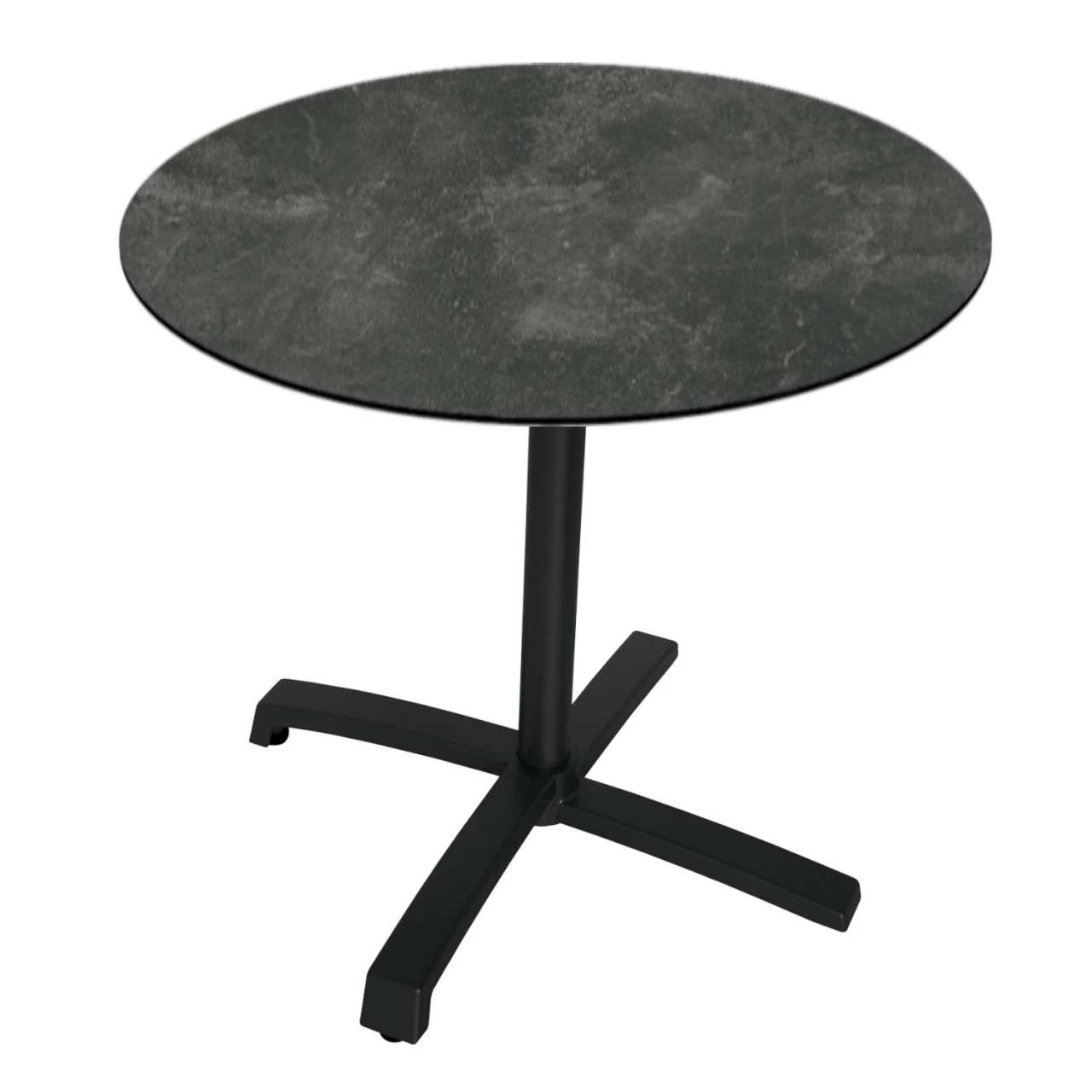 Stern Gartentisch Livorno Aluminium Matt Schwarz/Silverstar 2.0 Ø 80 Cm Slate Klappbar 1 Stern Gartentisch Livorno Aluminium Matt Schwarz/Silverstar 2.0 Ø 80 Cm Slate Klappbar