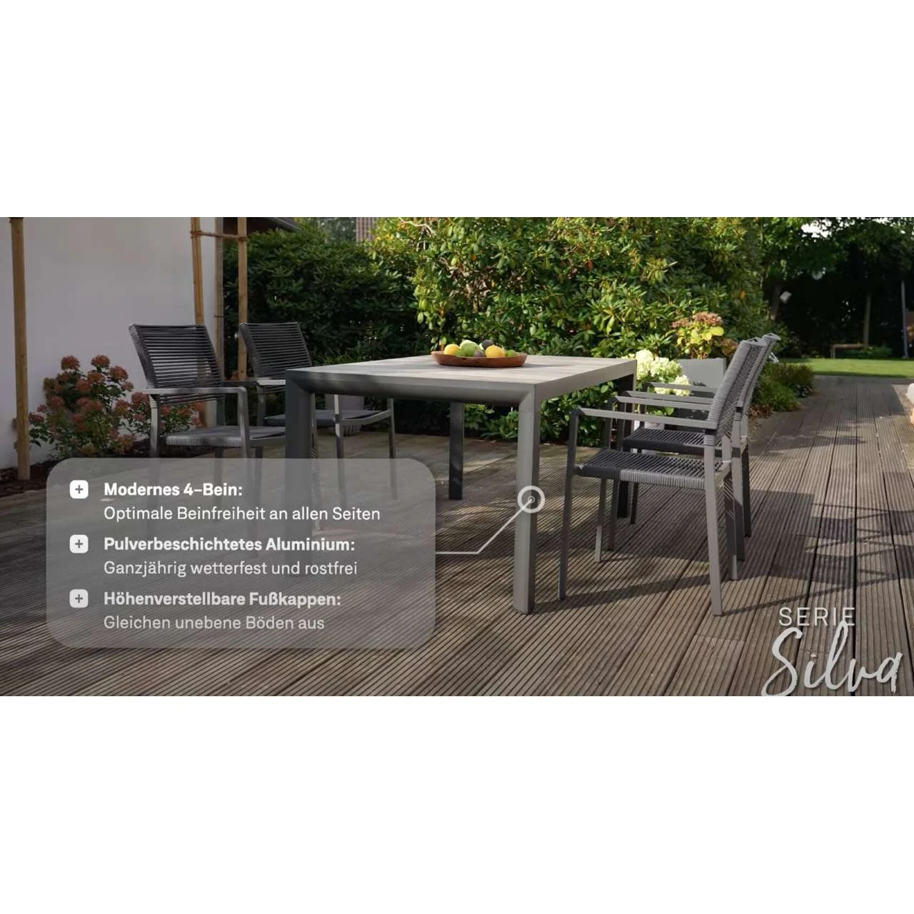 Siena Garden Dining Tisch Silva 220x100 Cm Anthrazit/wood Grey M29424 2 Siena Garden Dining Tisch Silva 220x100 Cm Anthrazit/wood Grey M29424 – Bild 2