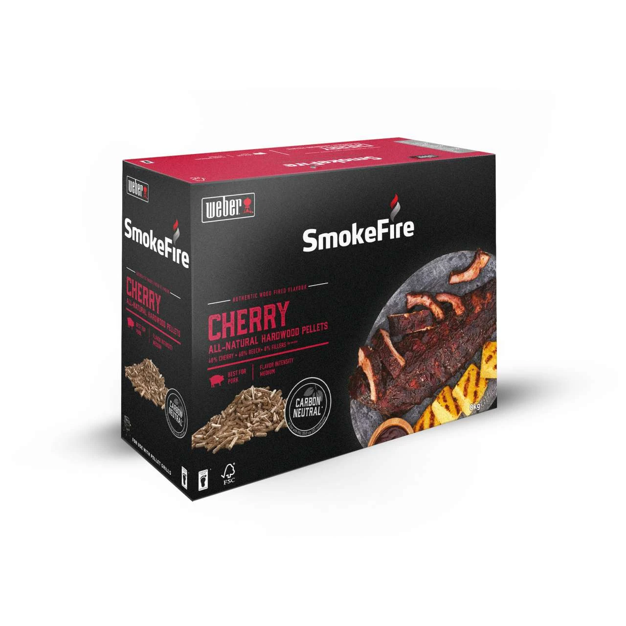 Weber SmokeFire Holzpellets Kirschholz 8 Kg 1 Weber SmokeFire Holzpellets Kirschholz 8 Kg