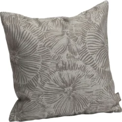 Stern Sofakissen Outdoorstoff Dessin Fleur Grau 45 X 45 Cm Gartenkissen