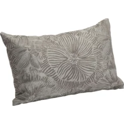 Stern Sofakissen Outdoorstoff Dessin Fleur Grau 35 X 55 Cm Gartenkissen